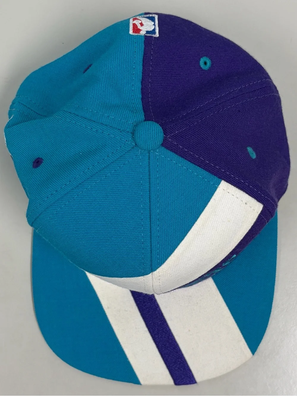 Charlotte Hornets Mitchell & Ness Hardwood Classics Hat Snapback Retro NBA Block - Picture 10 of 12